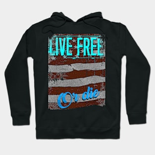 Live Free American Flag Hoodie